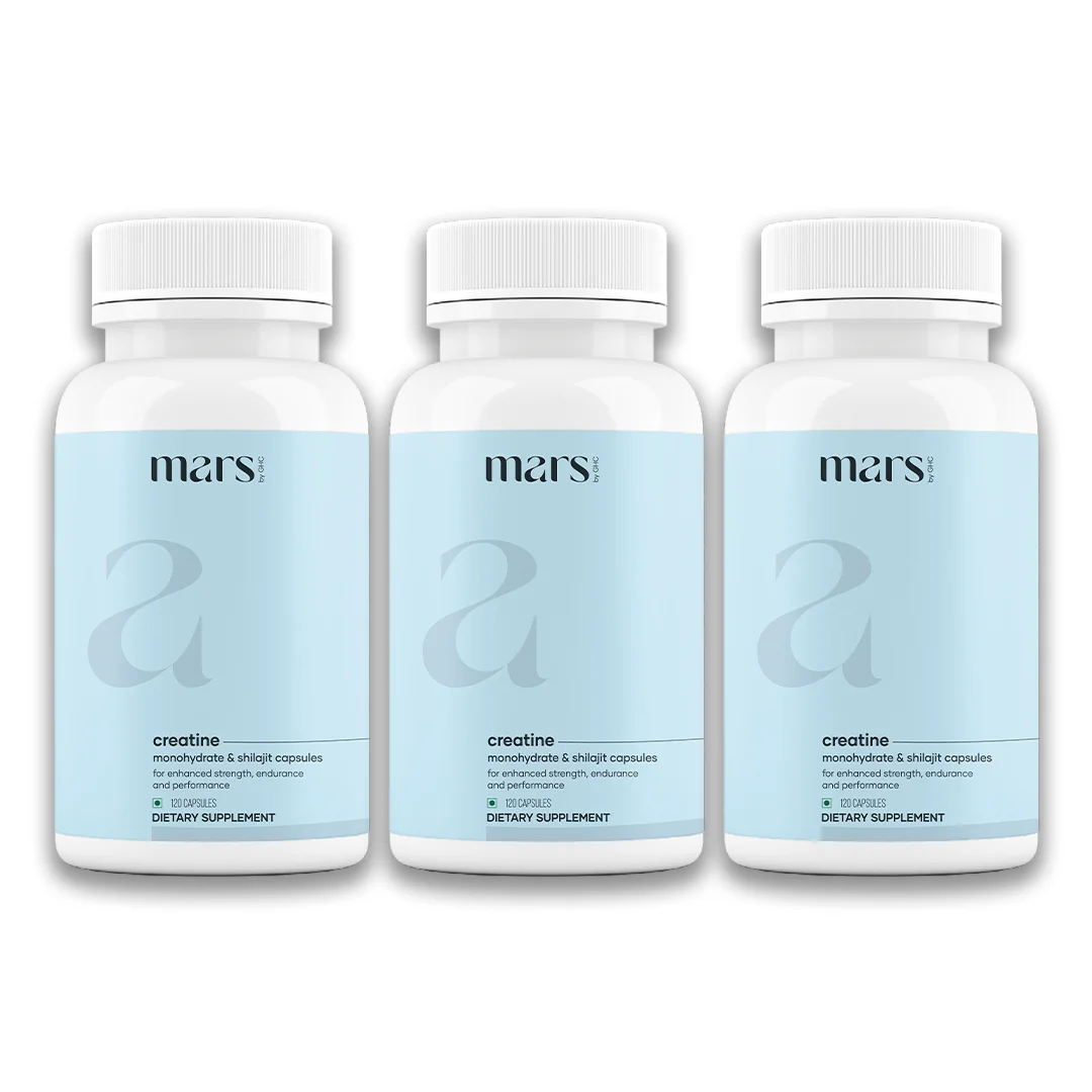 Mars Micronized Creatine Monohydrate Caps: Powered with Shilajit for Muscle strength, Power & Stamina - Image 3
