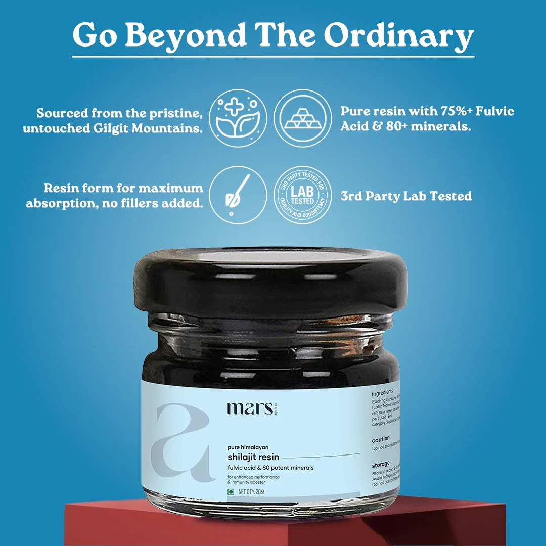 Mars Pure Himalayan Shilajit Resin with 75%+ Fulvic Acid - Natural Energy, Stamina & Vitality Support - Image 4